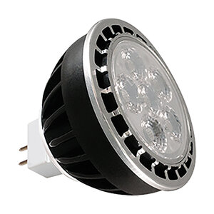 Dauer MR16 Bi-Pin LED Lamp 7W 3000K 40° Beam Angle Black Finish