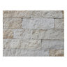 Sawn Thin Veneer Sonoma Cream Limestone Sawn 6 in. Corners