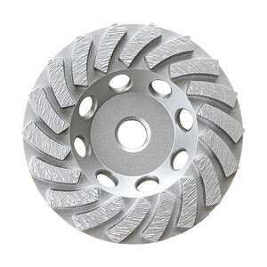 Ox Ultimate Spiral Cup Wheel | Diameter: 4 in. / 100mm | 11 Threaded Arbor | 18 Segments | Bore: 7/8 in.- 5/8 in. / 22mm - 15mm