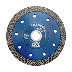 Ox Ultimate Porcelain Fine Turbo Diamond Blade | Diameter: 4 in. / 102mm | Bore: 7/8 in. - 5/8 in. / 22mm - 15mm