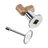 HPC 1/2 in. Manual Ball Valve w/ Key Polished Chrome