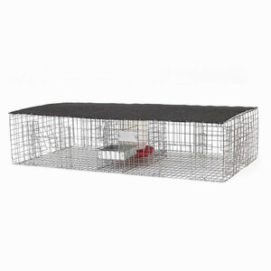  Pigeon Trap with Shade, Food & Water Pans 46 in  x 24 in  x 10 in  