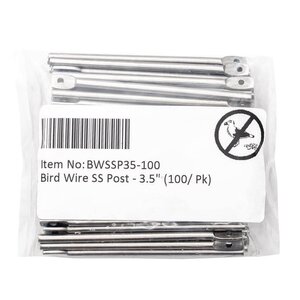  Bird Wire Stainless Steel Posts 3.5 in - (100/pk) 