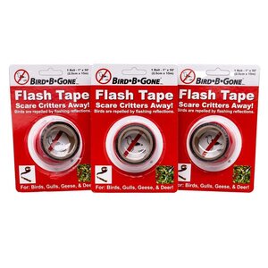  Flash Tape Visual Bird Deterrent 1 inch x 50 ft  (3 pk) 