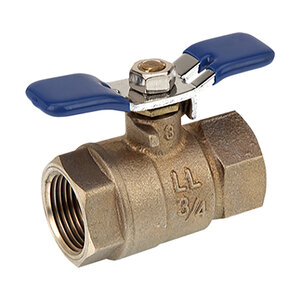 3/4 Lead Free backflow ball valve with test port and t-handl