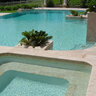 Coping Ivory Travertine Modern Edge 1 Long 2 in. x 16 in. x 24 in.