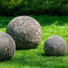 Medium Angkor Sphere Fossil Gray