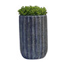 Medium Maris Tall Planter Aqua Blue Coral