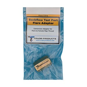 Trade Products Backflow Test Port Flare Adapter