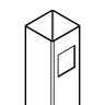 Athens Residential Fence End Post AP-FT3 48 in. 2 in. x 72 in. EP (.125)