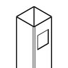 Athens Residential Fence End Post AP-PL3 54 in. 2 in. x 78 in. EP (.060)