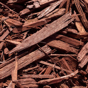 Dyed Mahogany Recycled Premium Wood Chip Mulch Bulk (per cu. yd.)
