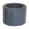 1-1/4 PVC GRAY THREADED COUPLING FIPT x FIPT
