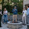 Burly Round Comfort II 32 in. Fire Pit Insert Matte Black (Lid Included)