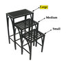Large Nesting Tables Black