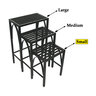 Small Nesting Tables Black