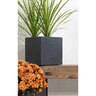 Pacific Planter Cube Fiber Sm Dark Gray 10 in. x 10 in. x 10 in.