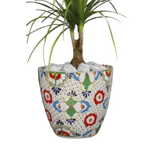 D'barro Planter Porto Collection Egg Sm 11-1/2 in. x 11-1/2 in. x 9-1/2 in.
