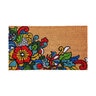 Evergreen Door Mat Coir Talavera Inspired Bold Floral 28 in. x 16 in.