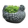 Campania Planter Chicken Alpine Stone 11-1/2 in. x 9-1/2 in. x 8-3/4 in.