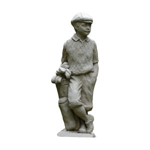 Campania Statue Male Golfer Verde 10 in. x 9 in. x 27 in.