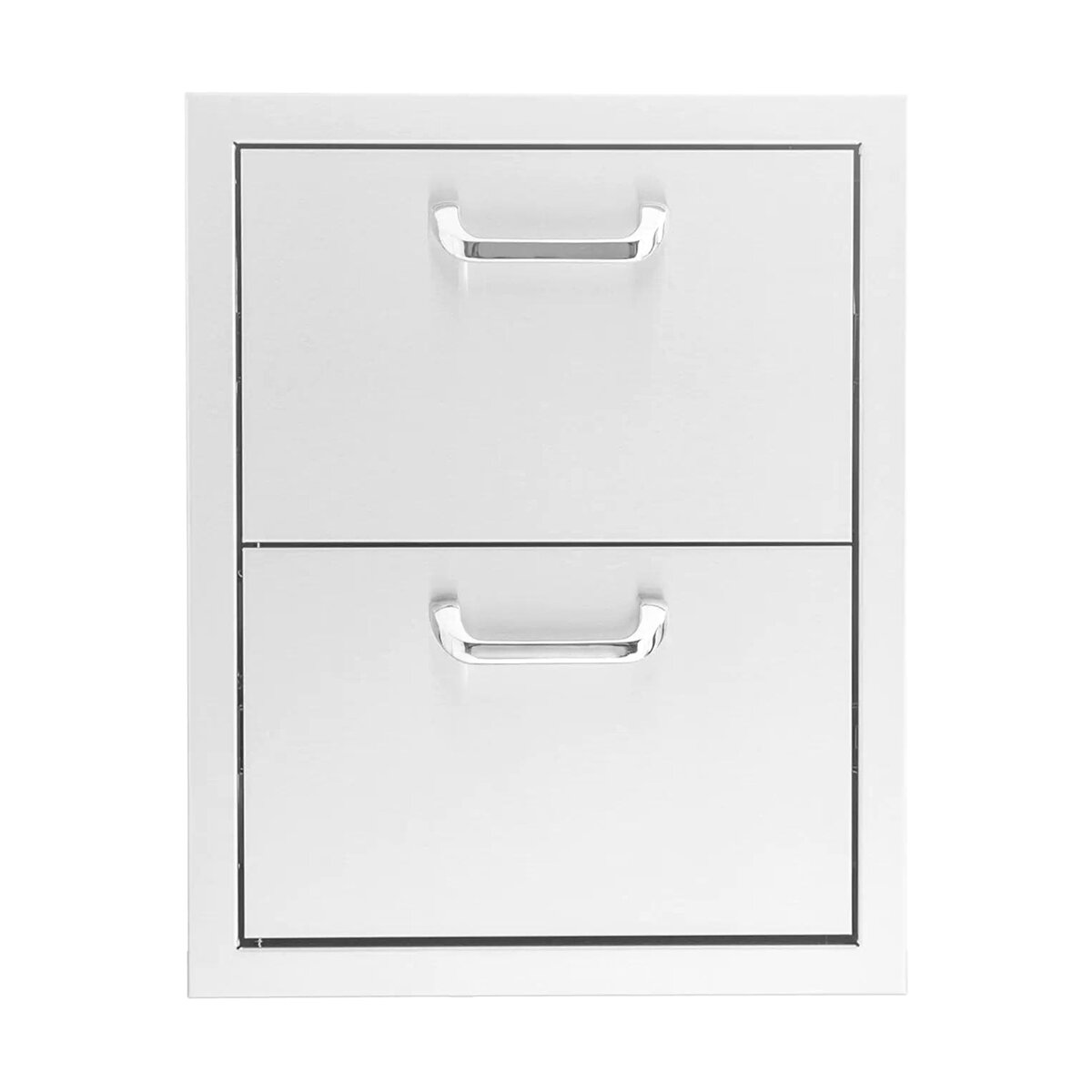 BBQGuys Signature 16 in. Stainless Steel Double Access Drawer ...
