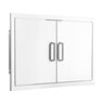 BBQGuys Signature 32 in. Stainless Steel Double Access Door - Traditional
