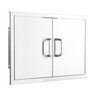 BBQGuys Signature 25 in. Stainless Steel Double Access Door - Traditional