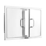 BBQGuys Signature 25 in. Stainless Steel Double Access Door - Traditional