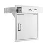 BBQGuys Signature 21 in. Stainless Steel Single Access Door and Drawer Combo - Traditional