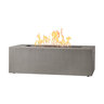 BBQGuys Signature Olliewood 60 in. Rectangular Fire Pit Table Flint Natural Gas