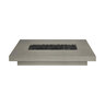 BBQGuys Signature Hickory Bay 72 in. Rectangular Fire Pit Table Flint Liquid Propane