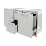 BBQGuys Signature 42 in. Stainless Steel Door, Double Drawer and Roll-Out Trash Bin Combo - Traditional