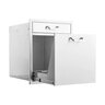 BBQGuys Signature 20 in. Stainless Steel Single Drawer with Roll-Out Trash and Recycling Bin Combo - Traditional