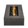 BBQGuys Signature Hillview Bay 56 in. Rectangular Fire Pit Table Carbon Liquid Propane