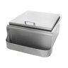 BBQGuys Signature 25 in. Slide-In Ice Bin Cooler with Speed Rail and Condiment Holder - Traditional