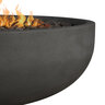 BBQGuys Signature Grand Lake 48 in. Round Concrete Fire Bowl Gray Liquid Propane