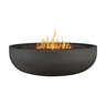 BBQGuys Signature Grand Lake 48 in. Round Concrete Fire Bowl Gray Liquid Propane