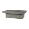 BBQGuys Signature Hickory Bay 60 in. Rectangular Steel Fire Pit Table Ash Liquid Propane