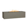 BBQGuys Signature Covewood 72 in. Rectangular Aluminum Fire Pit Table Gray Liquid Propane
