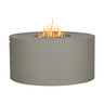 BBQGuys Signature Covewood 41 in. Round Aluminum Fire Pit Table Gray Liquid Propane