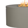 BBQGuys Signature Covewood 41 in. Round Aluminum Fire Pit Table Gray Liquid Propane
