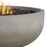 BBQGuys Signature Grand Lake 38 in. Round Concrete Fire Bowl Fog Liquid Propane
