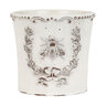 Abbott Planter Embossed Bee in Crest Med 5 in.