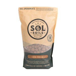 Sol Soils LECA Balls Lighweight Expanded Clay Aggregate 2 qt. Bag