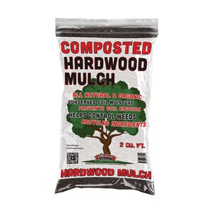 Heirloom Soils Brown Composted Hardwood Mulch 2 cu. ft. Bag