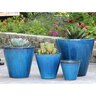 Pacific Planter Tapered Cylindrical Med Falling Aqua 11-1/2 in. x 11-1/2 in.x 11-1/2 in.