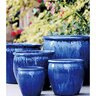 Pacific Planter Fishbowl Garden Med Blossom Blue 12 in. x 11-1/2 in.