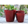 Pacific Planter Contempo Med Lavish Red 15 in. x 14 in.