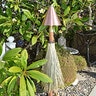 LARGE COPPER TIKI TORCH, ACID RUST, NO LAMP